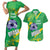 Custom Brazil Football Couples Matching Short Sleeve Bodycon Dress and Hawaiian Shirt Vamos Selecao Brushes Style - Wonder Print Shop