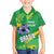 Custom Brazil Football Family Matching Off Shoulder Maxi Dress and Hawaiian Shirt Vamos Selecao Brushes Style - Wonder Print Shop