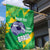 Custom Brazil Football Garden Flag Vamos Selecao Brushes Style - Wonder Print Shop