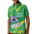 Custom Brazil Football Kid Polo Shirt Vamos Selecao Brushes Style - Wonder Print Shop