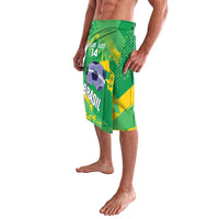 Custom Brazil Football Lavalava Vamos Selecao Brushes Style - Wonder Print Shop