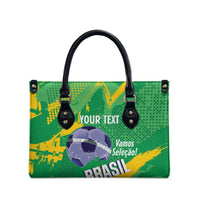 Custom Brazil Football Leather Bag Vamos Selecao Brushes Style - Wonder Print Shop