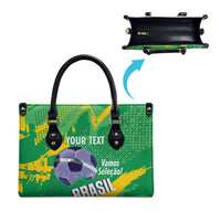 Custom Brazil Football Leather Bag Vamos Selecao Brushes Style - Wonder Print Shop