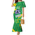 Custom Brazil Football Mermaid Dress Vamos Selecao Brushes Style - Wonder Print Shop