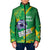 Custom Brazil Football Padded Jacket Vamos Selecao Brushes Style - Wonder Print Shop