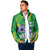 Custom Brazil Football Padded Jacket Vamos Selecao Brushes Style - Wonder Print Shop