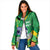 Custom Brazil Football Padded Jacket Vamos Selecao Brushes Style - Wonder Print Shop