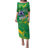 Custom Brazil Football Puletasi Vamos Selecao Brushes Style - Wonder Print Shop