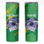 Custom Brazil Football Skinny Tumbler Vamos Selecao Brushes Style - Wonder Print Shop