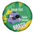 Custom Brazil Football Spare Tire Cover Vamos Selecao Brushes Style - Wonder Print Shop