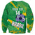 Custom Brazil Football Sweatshirt Vamos Selecao Brushes Style - Wonder Print Shop