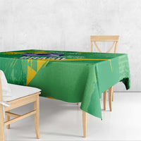 Custom Brazil Football Tablecloth Vamos Selecao Brushes Style - Wonder Print Shop