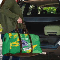 Custom Brazil Football Travel Bag Vamos Selecao Brushes Style - Wonder Print Shop