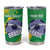 Custom Brazil Football Tumbler Cup Vamos Selecao Brushes Style - Wonder Print Shop