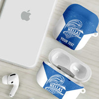 Greece Basketball Custom AirPods Case Go Hellas Blue Version - Wonder Print Shop