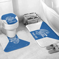 Greece Basketball Custom Bathroom Set Go Hellas Blue Version - Wonder Print Shop