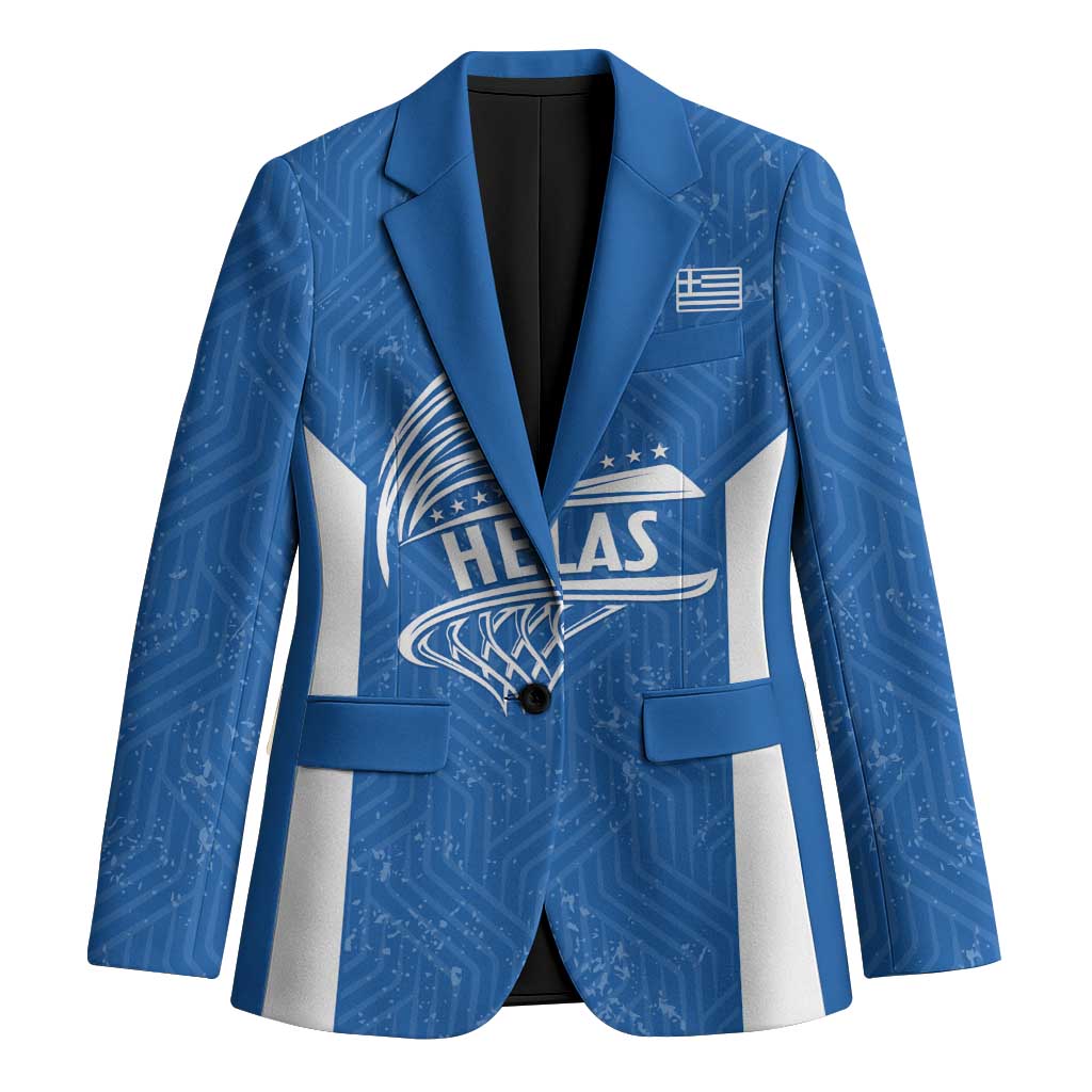 Greece Basketball Custom Blazer Go Hellas Blue Version - Wonder Print Shop