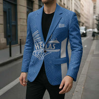 Greece Basketball Custom Blazer Go Hellas Blue Version - Wonder Print Shop