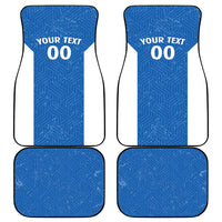 Greece Basketball Custom Car Mats Go Hellas Blue Version - Wonder Print Shop
