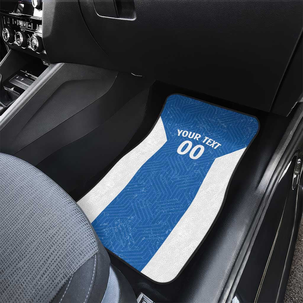 Greece Basketball Custom Car Mats Go Hellas Blue Version - Wonder Print Shop