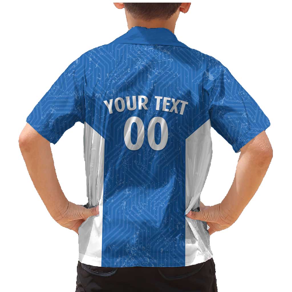 Greece Basketball Custom Family Matching Mermaid Dress and Hawaiian Shirt Go Hellas Blue Version - Wonder Print Shop