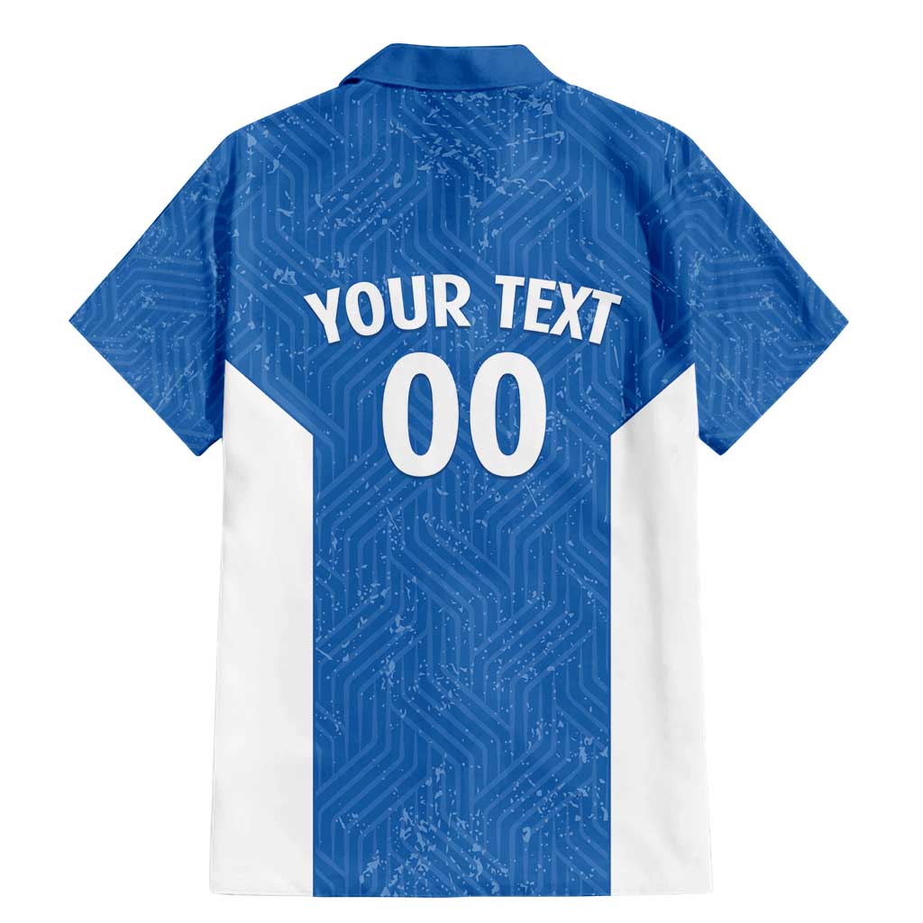 Greece Basketball Custom Family Matching Mermaid Dress and Hawaiian Shirt Go Hellas Blue Version - Wonder Print Shop