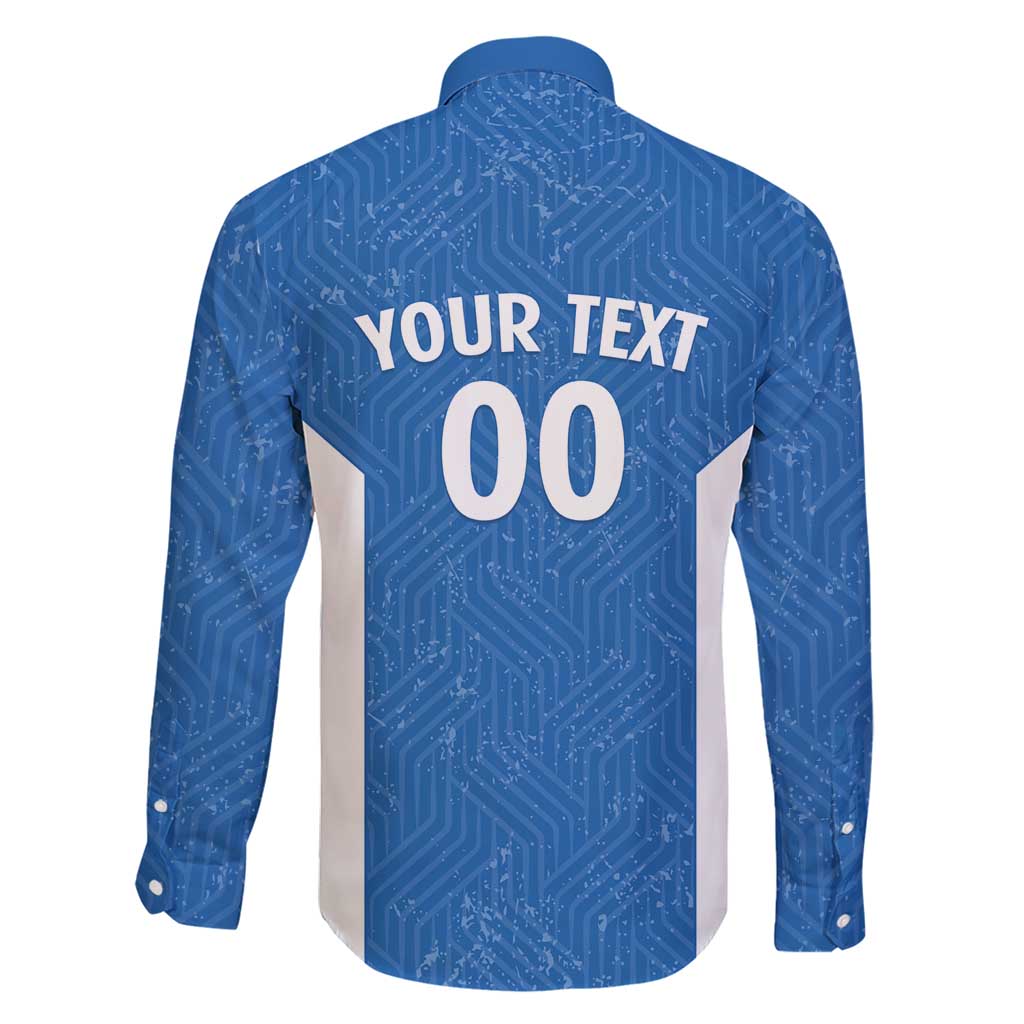 Greece Basketball Custom Family Matching Short Sleeve Bodycon Dress and Hawaiian Shirt Go Hellas Blue Version - Wonder Print Shop