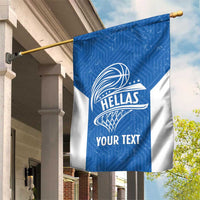 Greece Basketball Custom Garden Flag Go Hellas Blue Version - Wonder Print Shop