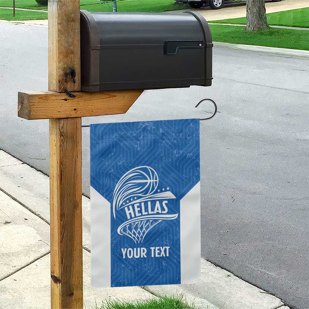 Greece Basketball Custom Garden Flag Go Hellas Blue Version - Wonder Print Shop