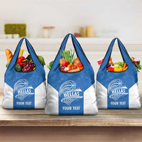 Greece Basketball Custom Grocery Bag Go Hellas Blue Version - Wonder Print Shop