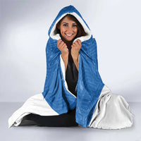 Greece Basketball Custom Hooded Blanket Go Hellas Blue Version - Wonder Print Shop