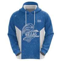 Greece Basketball Custom Hoodie Go Hellas Blue Version - Wonder Print Shop