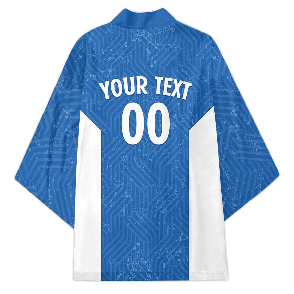 Greece Basketball Custom Kimono Go Hellas Blue Version - Wonder Print Shop
