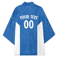 Greece Basketball Custom Kimono Go Hellas Blue Version - Wonder Print Shop