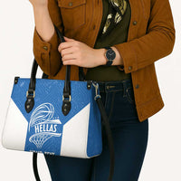 Greece Basketball Custom Leather Bag Go Hellas Blue Version - Wonder Print Shop