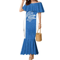 Greece Basketball Custom Mermaid Dress Go Hellas Blue Version - Wonder Print Shop