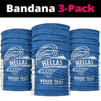 Greece Basketball Custom Neck Gaiter Go Hellas Blue Version - Wonder Print Shop