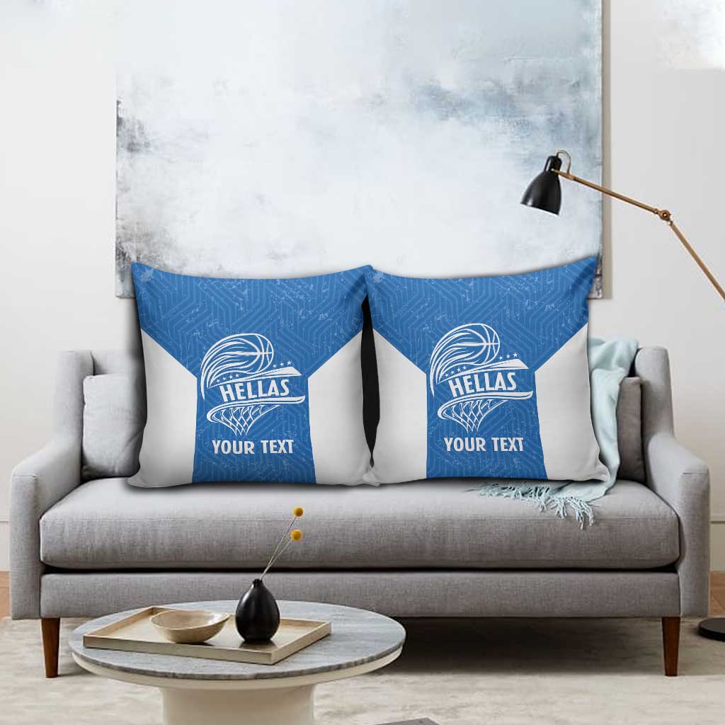 Greece Basketball Custom Pillow Cover Go Hellas Blue Version - Wonder Print Shop
