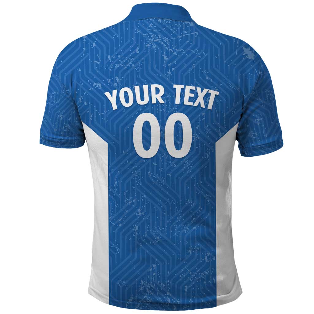 Greece Basketball Custom Polo Shirt Go Hellas Blue Version - Wonder Print Shop