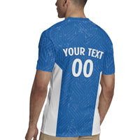 Greece Basketball Custom Rugby Jersey Go Hellas Blue Version - Wonder Print Shop