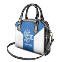 Greece Basketball Custom Shoulder Handbag Go Hellas Blue Version - Wonder Print Shop