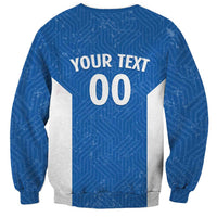 Greece Basketball Custom Sweatshirt Go Hellas Blue Version - Wonder Print Shop