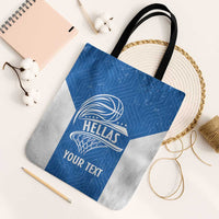 Greece Basketball Custom Tote Bag Go Hellas Blue Version - Wonder Print Shop