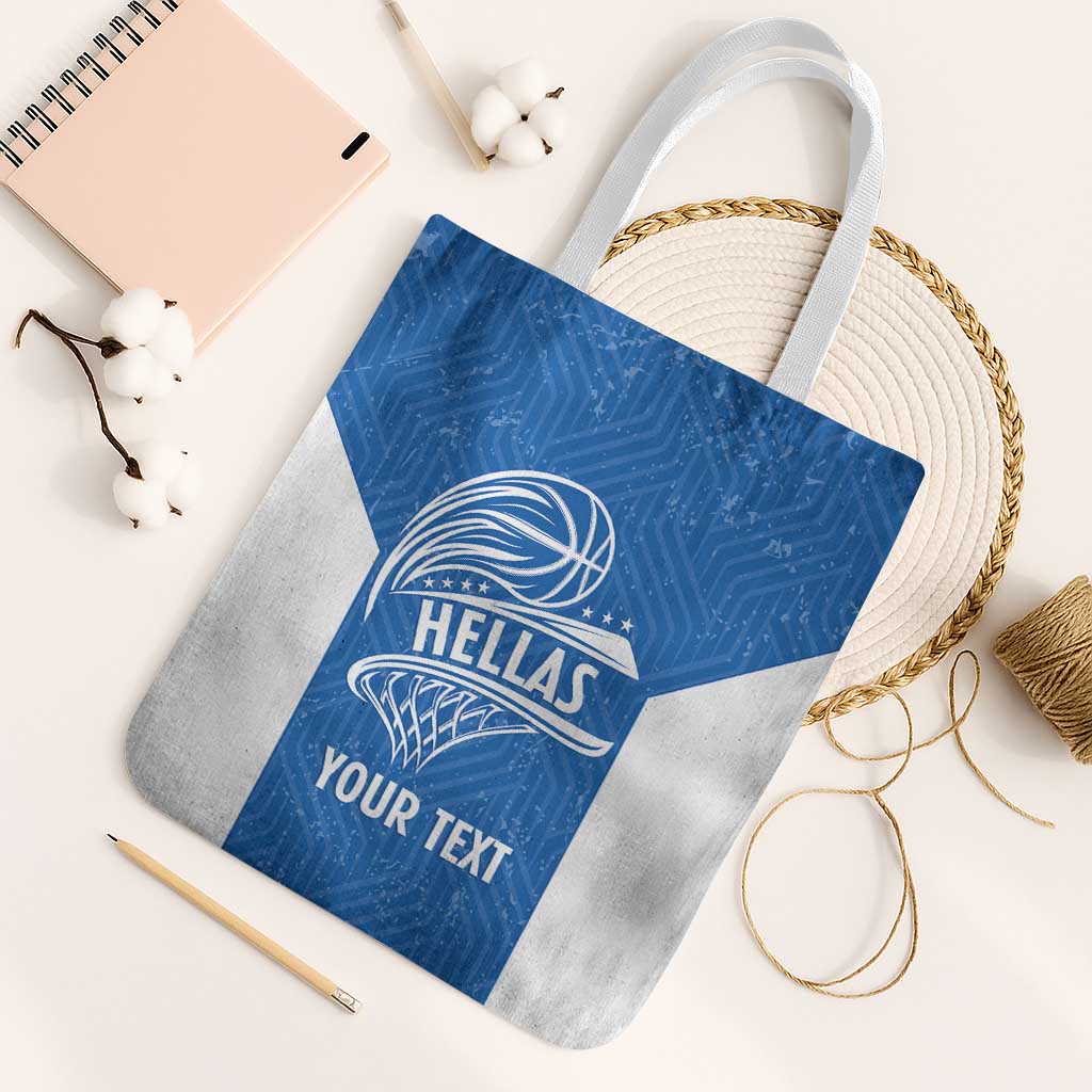 Greece Basketball Custom Tote Bag Go Hellas Blue Version - Wonder Print Shop