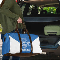 Greece Basketball Custom Travel Bag Go Hellas Blue Version - Wonder Print Shop