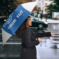 Greece Basketball Custom Umbrella Go Hellas Blue Version - Wonder Print Shop