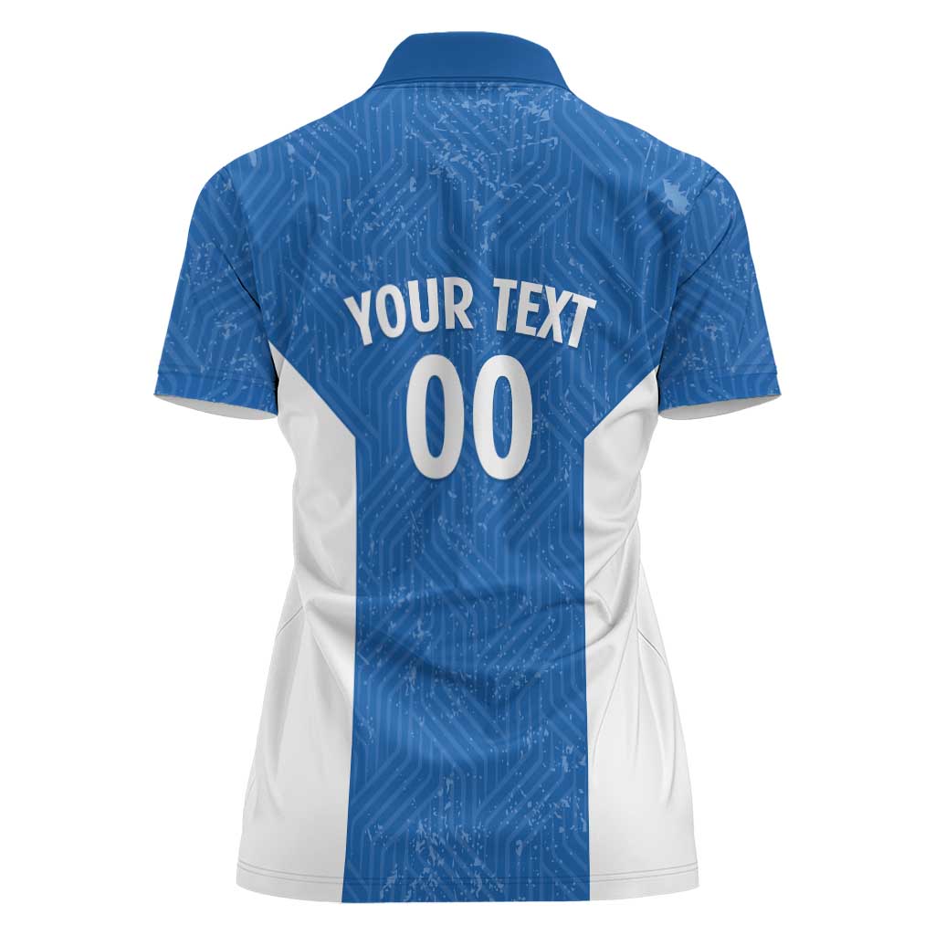 Greece Basketball Custom Women Polo Shirt Go Hellas Blue Version - Wonder Print Shop