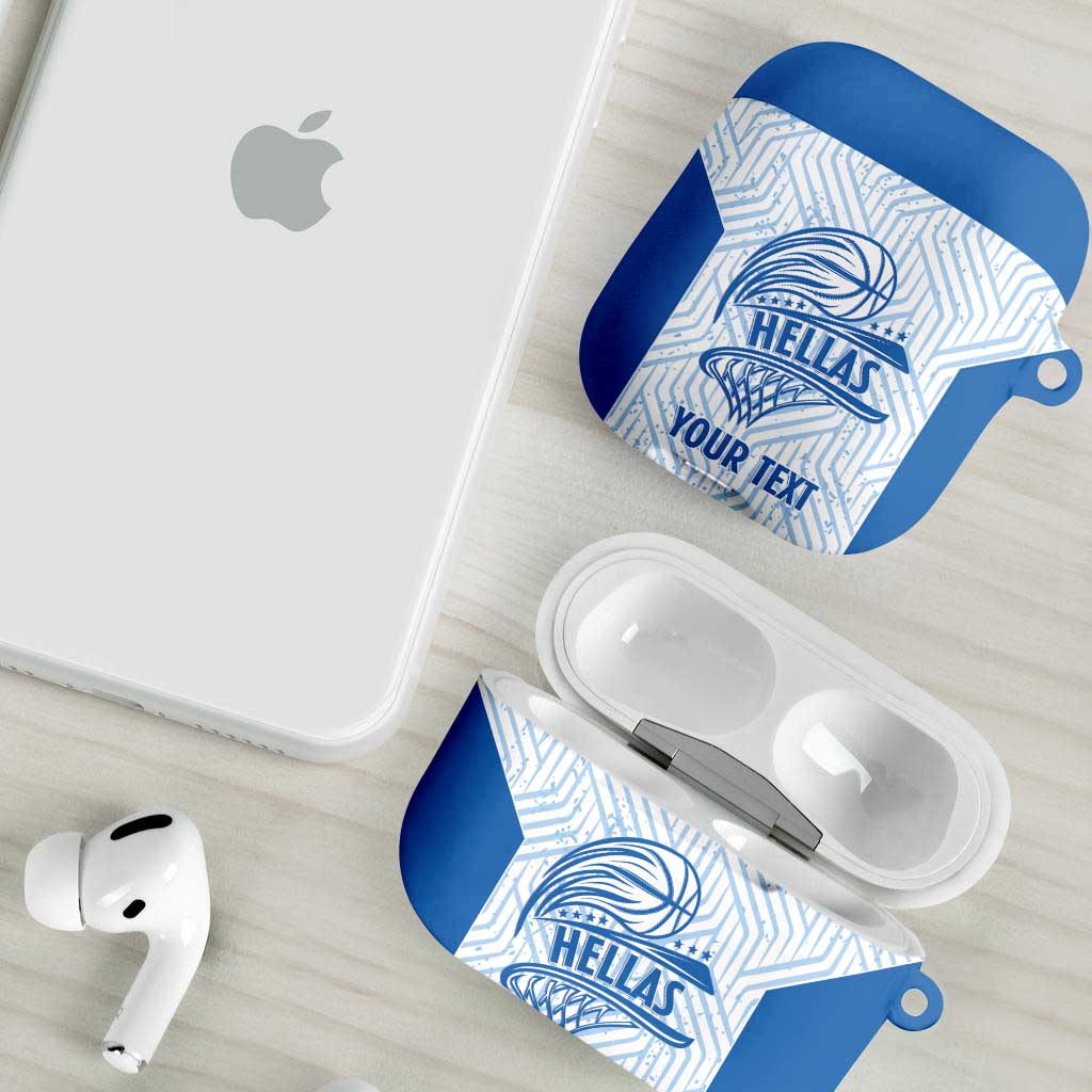 Hellas Basketball Custom AirPods Case Go Greece White Version - Wonder Print Shop
