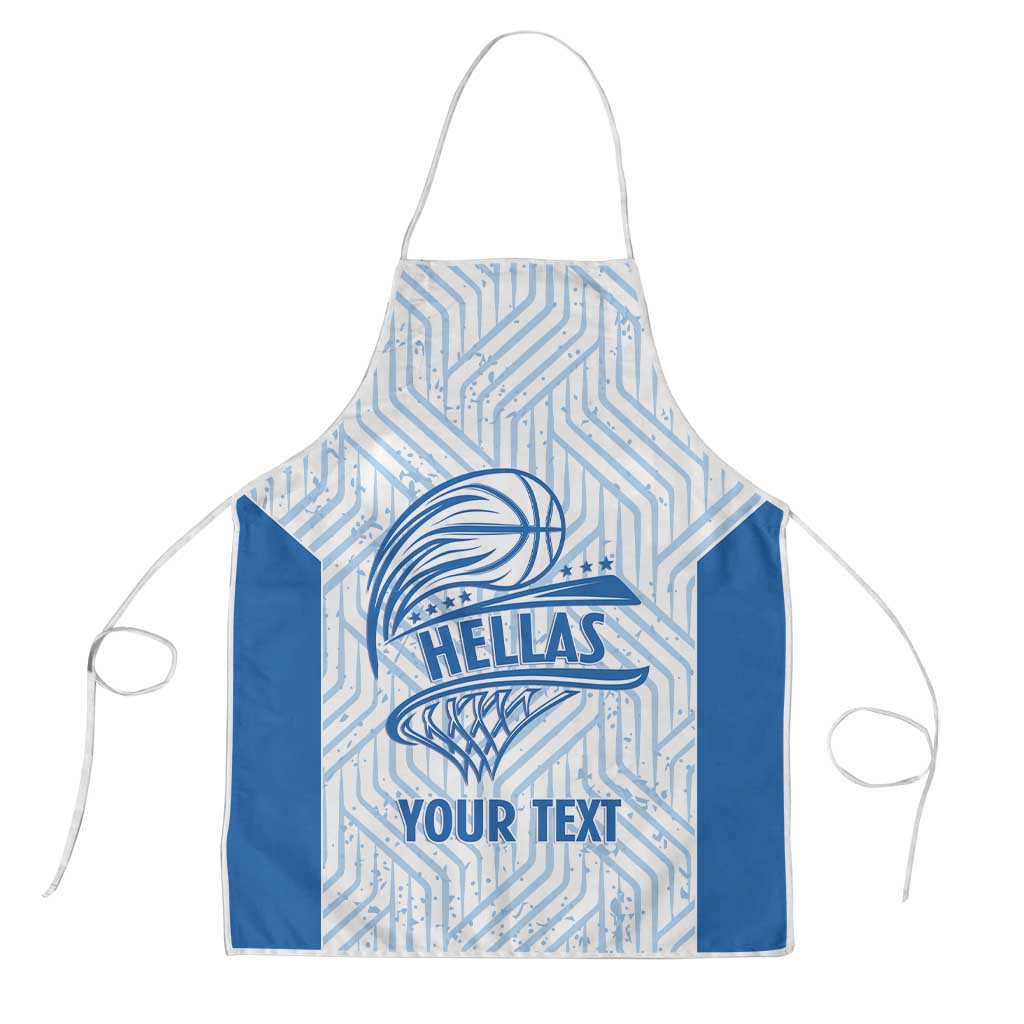 Hellas Basketball Custom Apron Go Greece White Version - Wonder Print Shop