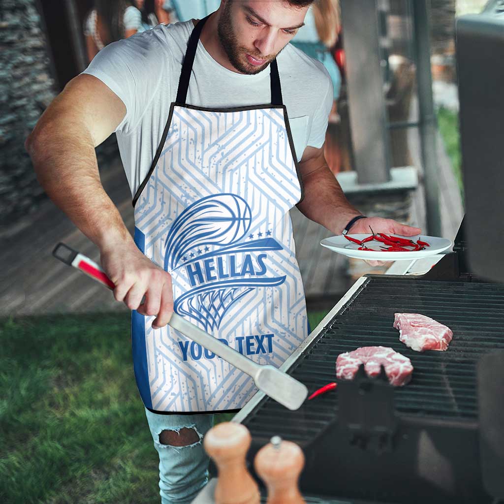 Hellas Basketball Custom Apron Go Greece White Version - Wonder Print Shop